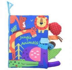 Měkká dětská kniha pro novorozence jungle