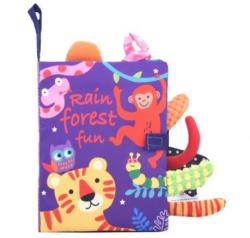 Měkká dětská kniha pro novorozence deštný prales