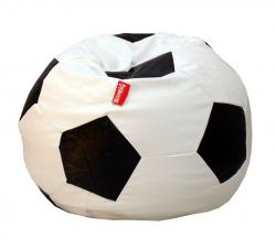 Sedací vak fotbalový míč 90 cm, bílá/černá