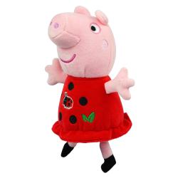 PEPPA Pig ECO plyšová Peppa 20 cm šaty beruška
