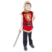Dětský kostým rytíř s erbem červený (S)