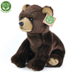Plyšový medvěd sedící 25 cm ECO-FRIENDLY