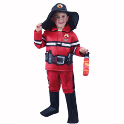 Dětský kostým hasič s českým potiskem (M)