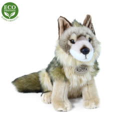 Plyšový kojot/vlk sedící 24 cm ECO-FRIENDLY