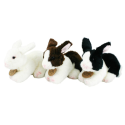 Plyšový králík ležící 3 druhy 16 cm ECO-FRIENDLY