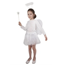 Sukně tutu anděl s křídly a příslušenstvím