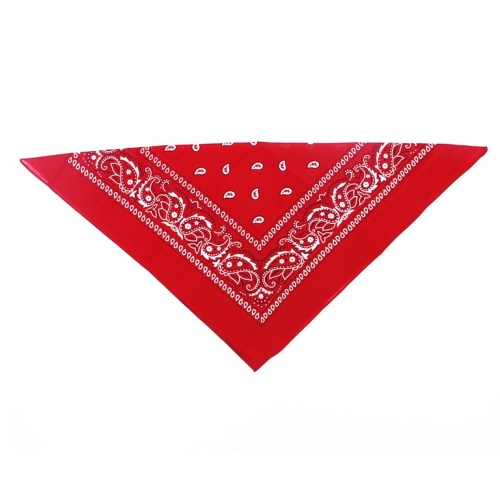 Šátek kovbojský červený  53x53 cm